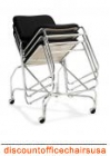 Chrome Armless Stack Chair